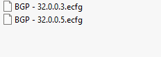 BGP ecfg files
